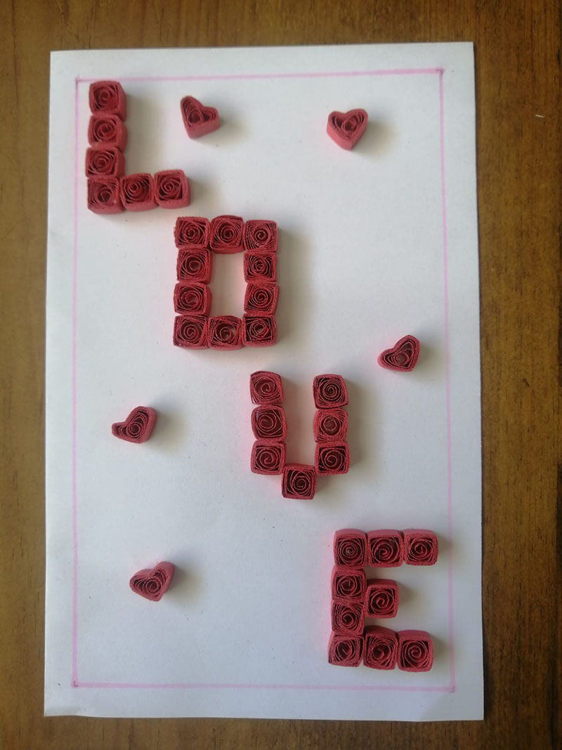 Tarjeta del amor y la amistad