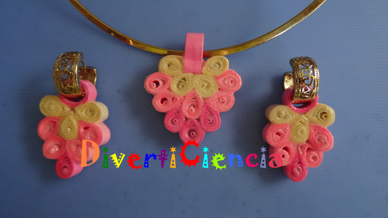 Collar y aretes 