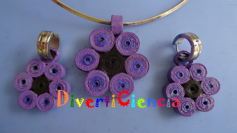 Collar y aretes 