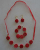 Collar,aretes y pulsera