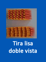 Tira lisa doble vista