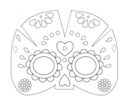 Antifaz, d&iacute;a de muertos