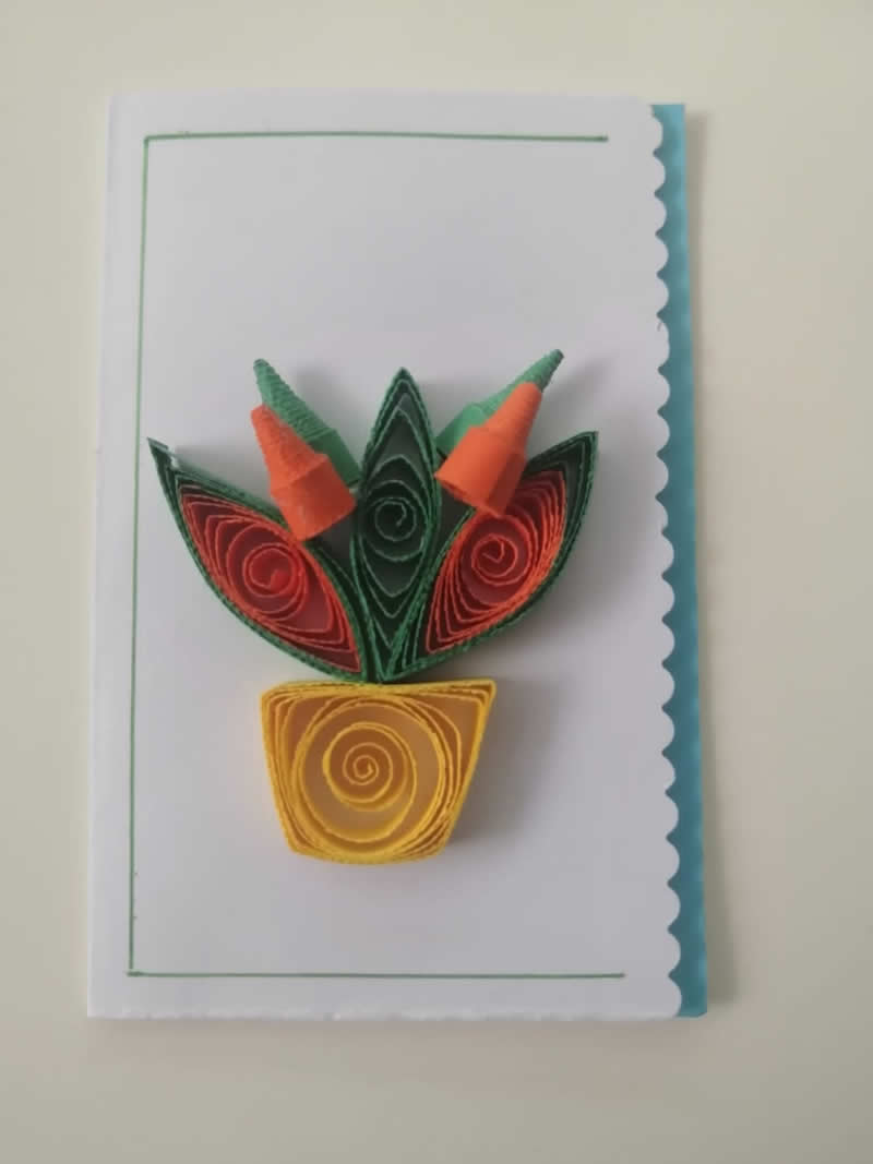 Tarjeta de flores