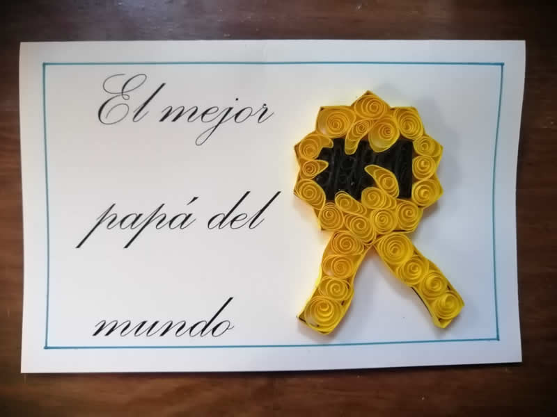 Tarjeta para pap&aacute;