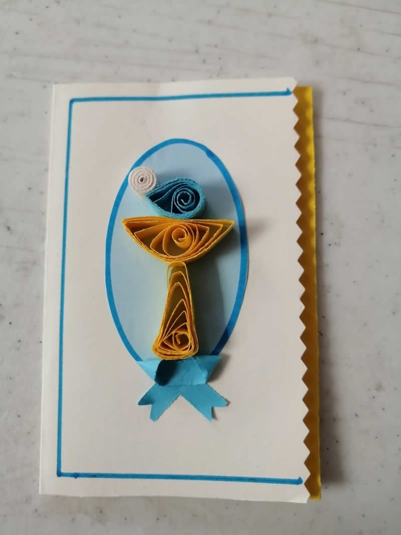 Tarjeta de primera comuni&oacute;n