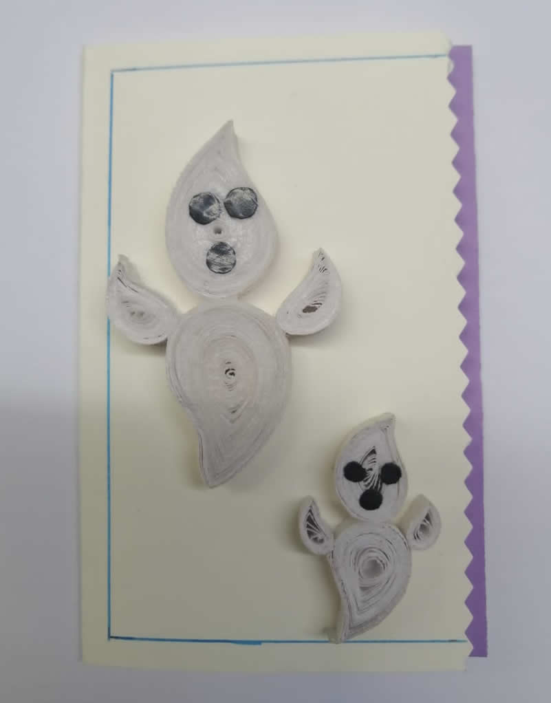 Tarjeta del D&iacute;a de Muertos y Halloween