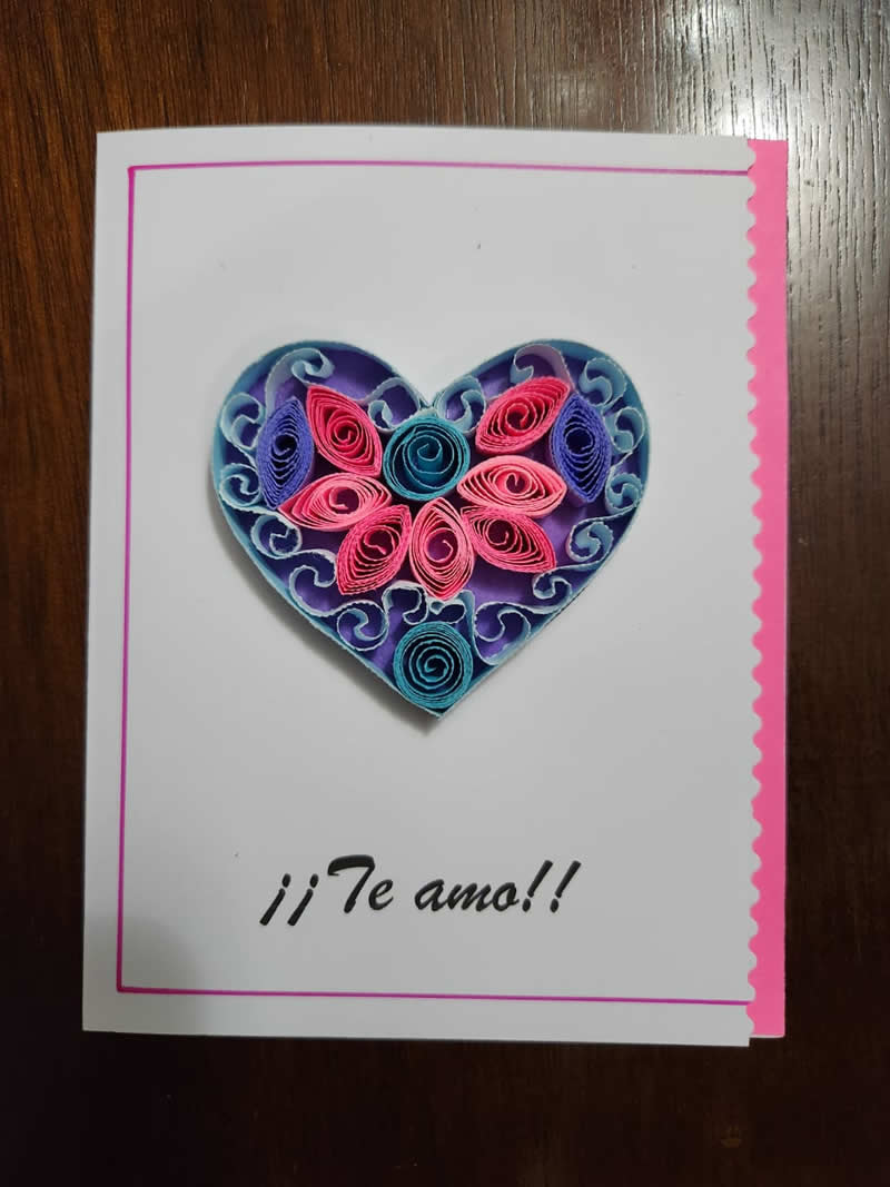 Tarjeta del amor y la amistad