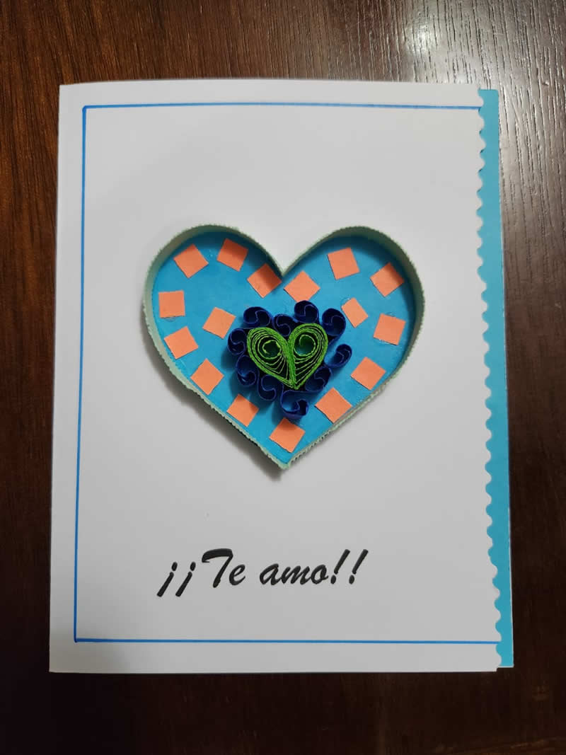 Tarjeta del amor y la amistad