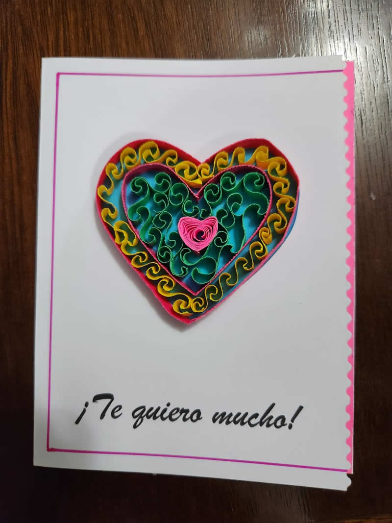 Tarjeta del amor y la amistad