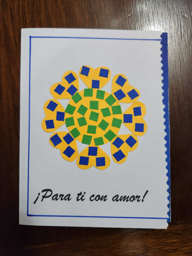 Tarjeta del amor y la amistad