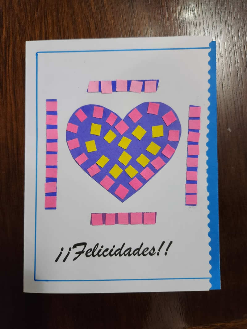 Tarjeta del amor y la amistad