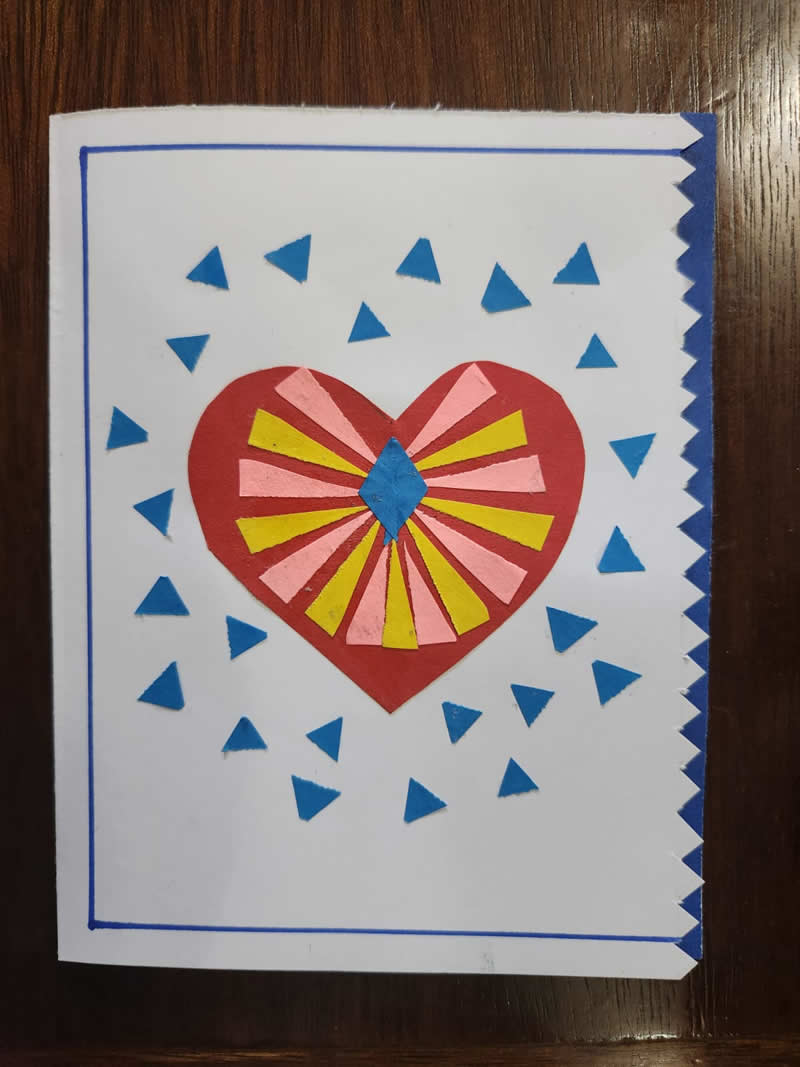 Tarjeta del amor y la amistad