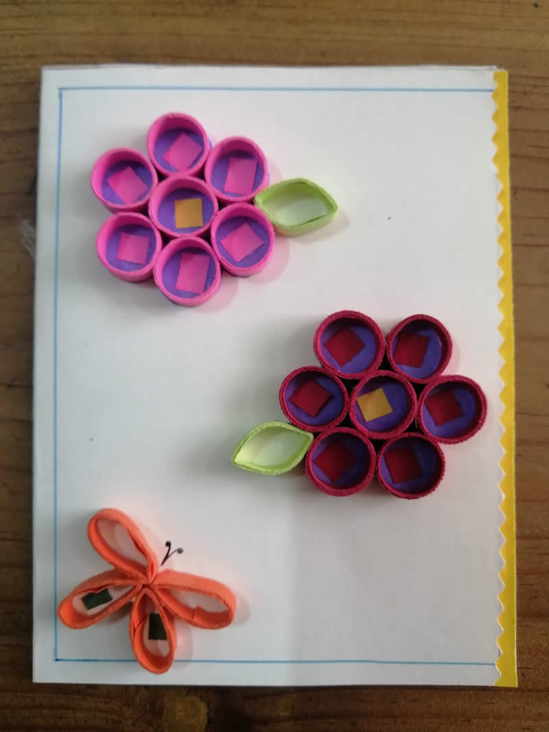 Tarjeta con flores