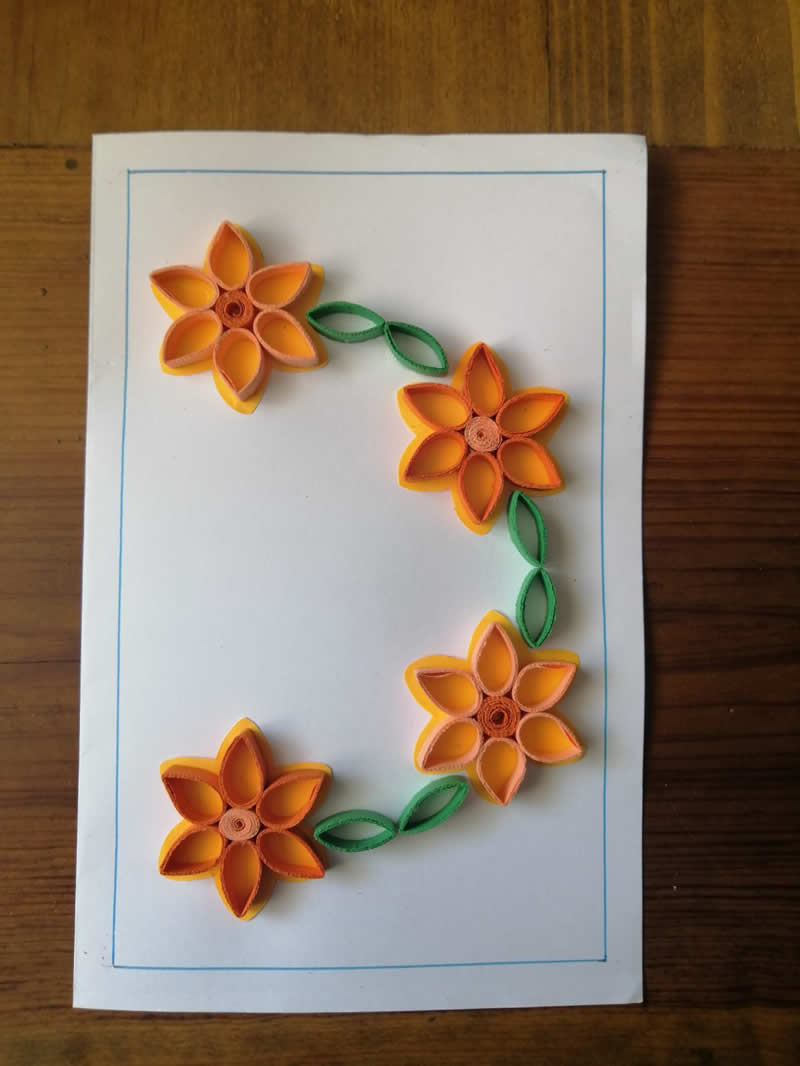 Tarjeta con flores