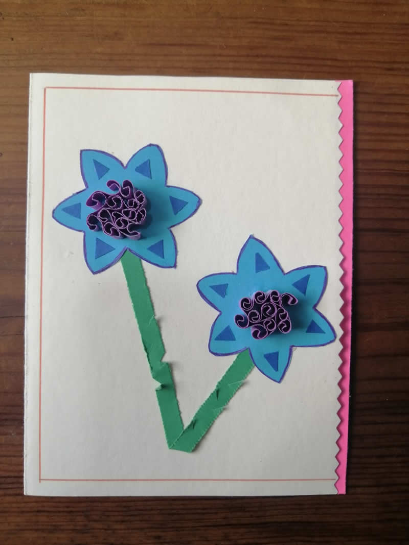 Tarjeta con flores