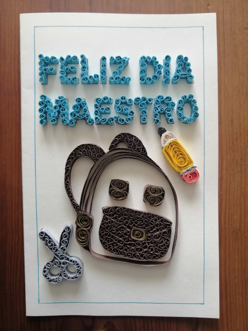 Tarjeta para el maestro