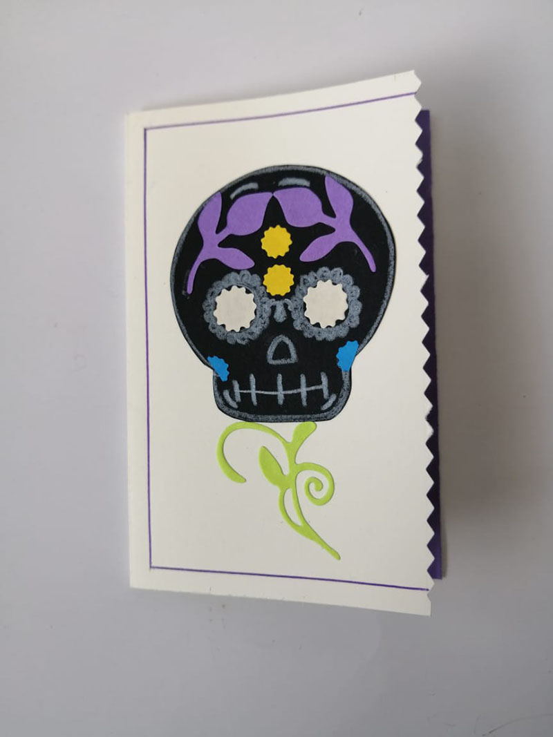 Tarjeta del d�a de Muertos