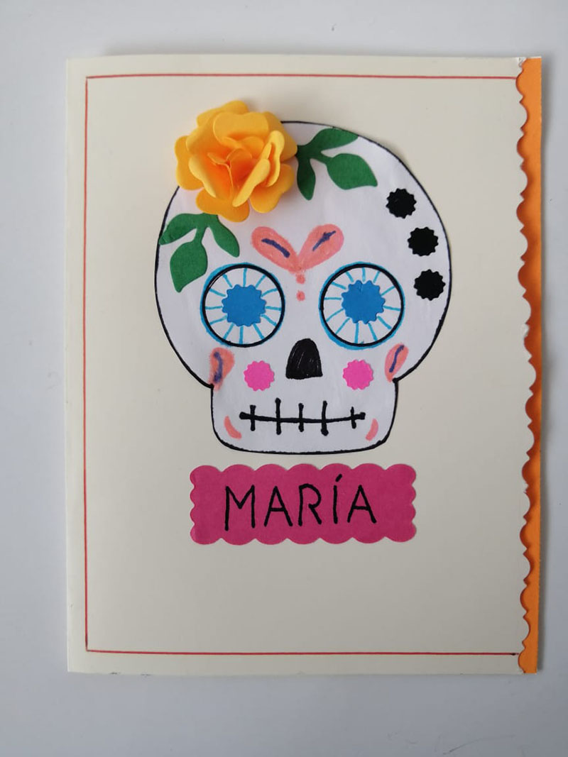 Tarjeta del d�a de Muertos