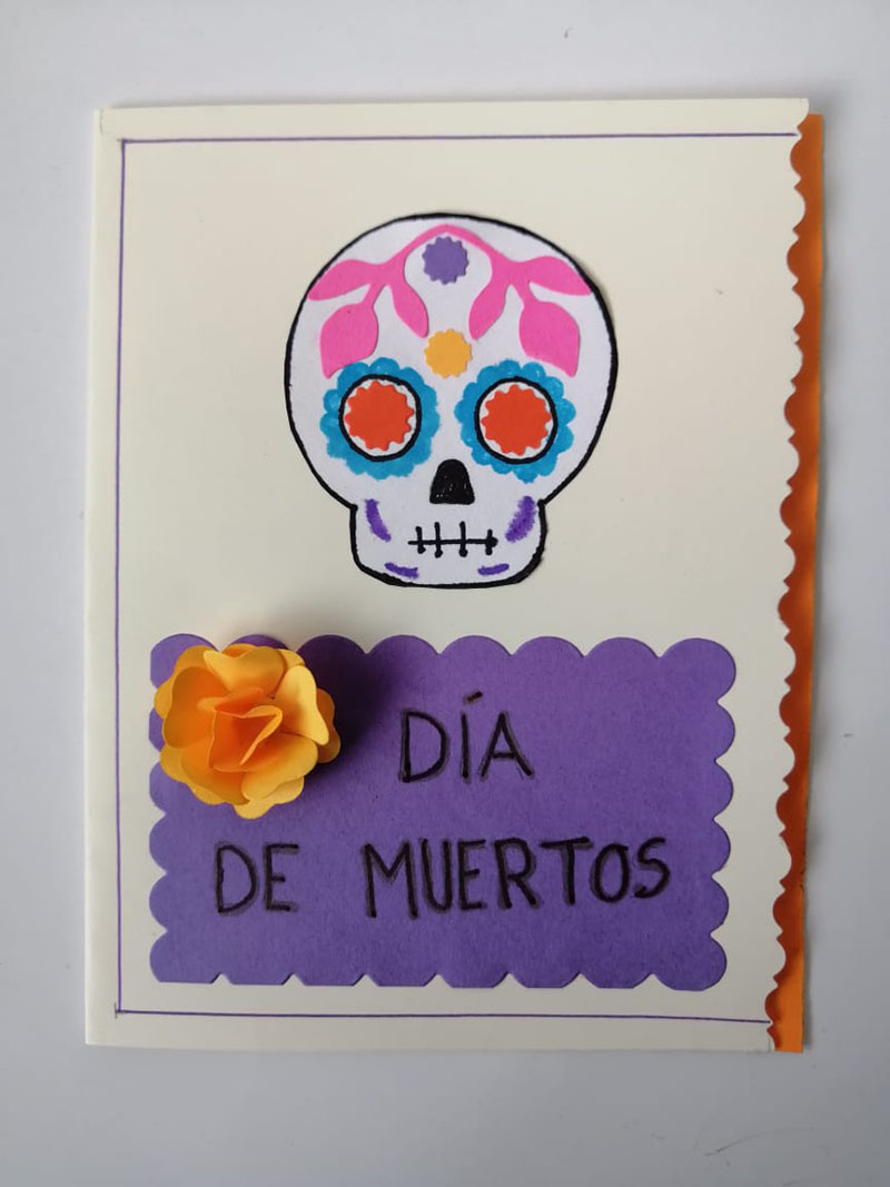 Tarjeta del d�a de Muertos