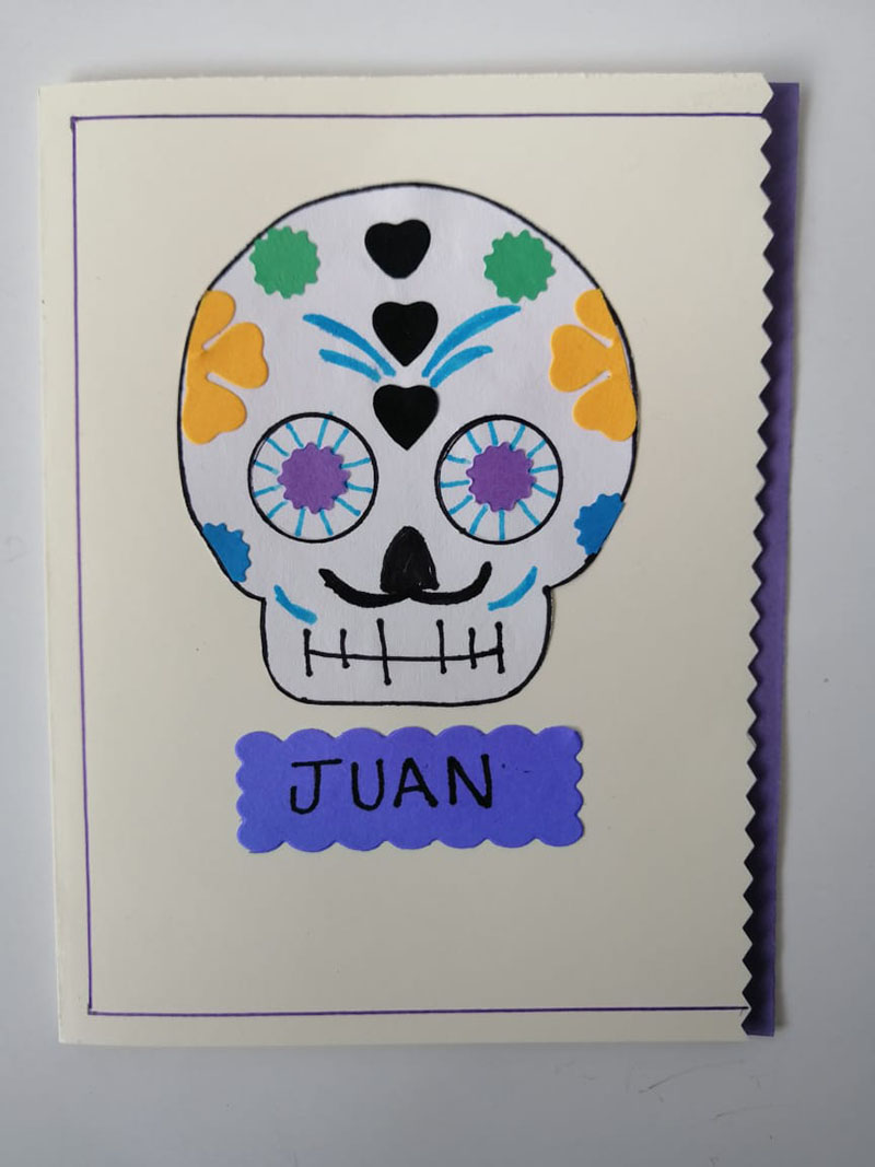 Tarjeta del d�a de Muertos