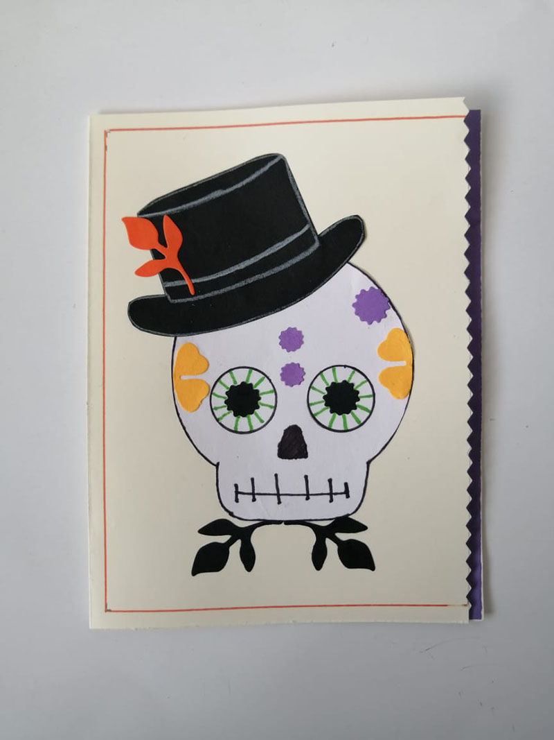 Tarjeta del d�a de Muertos