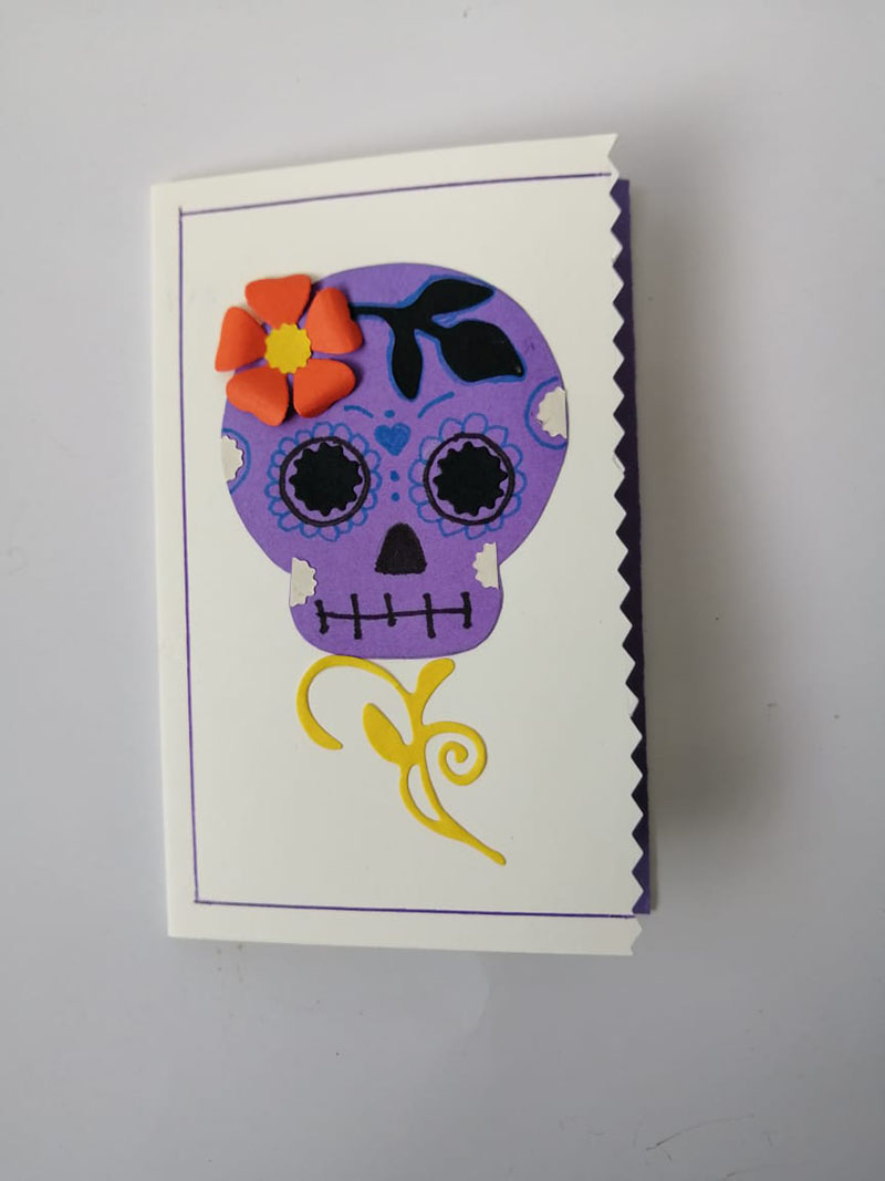 Tarjeta del d�a de Muertos