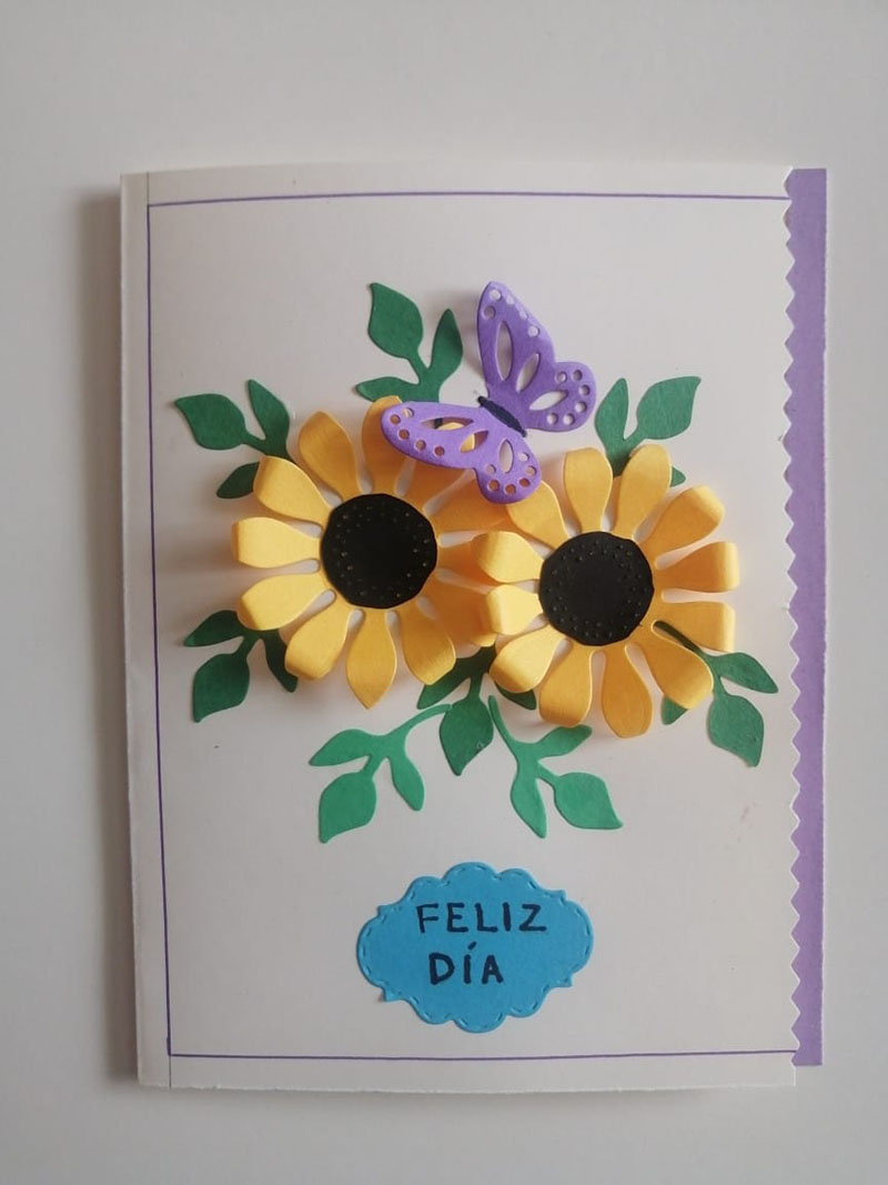Tarjeta con flor