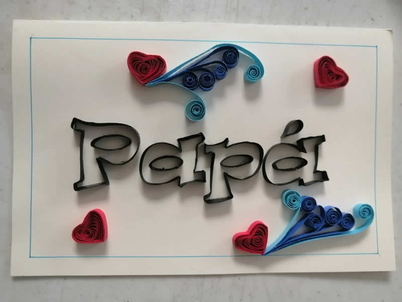 Tarjeta para pap&aacute;