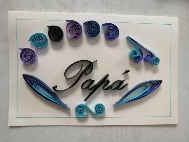 Tarjeta para pap&aacute;