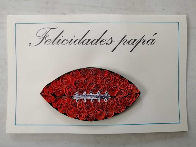 Tarjeta para pap&aacute;