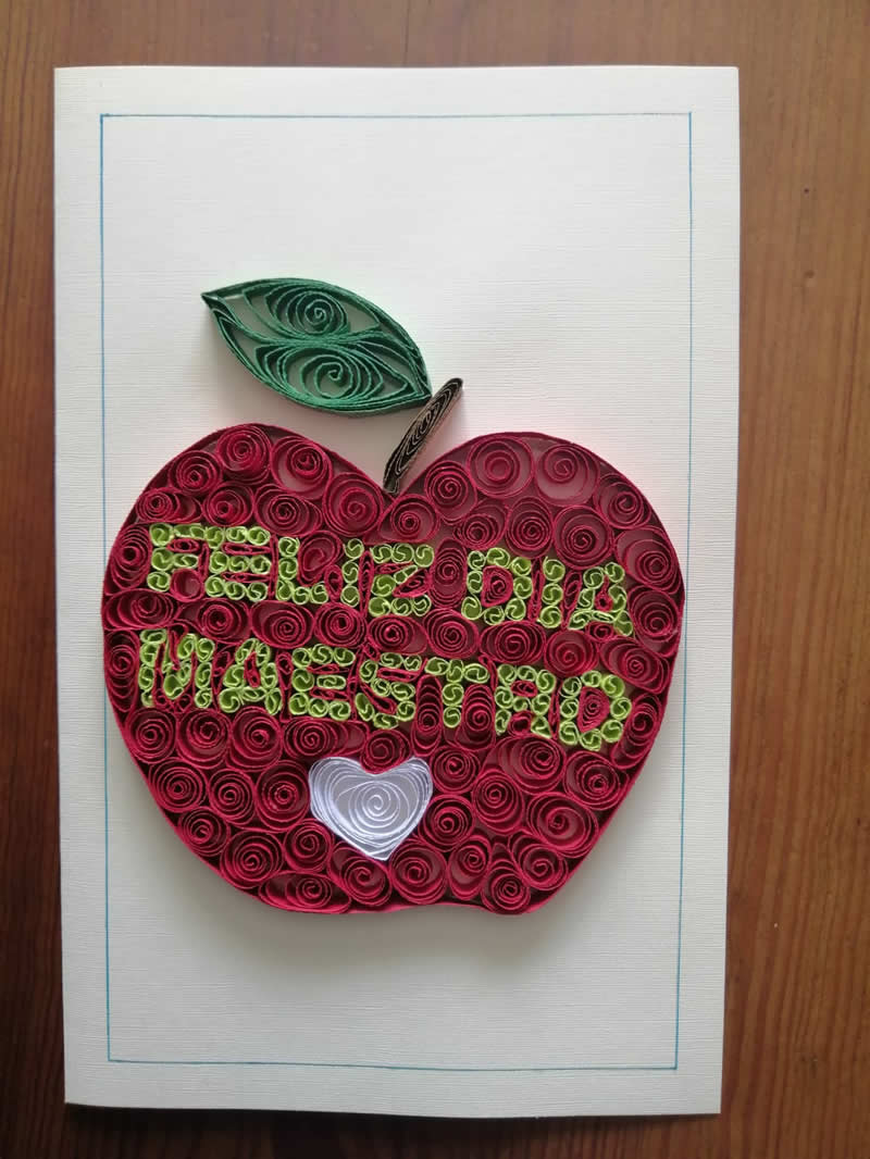 Tarjeta para el maestro