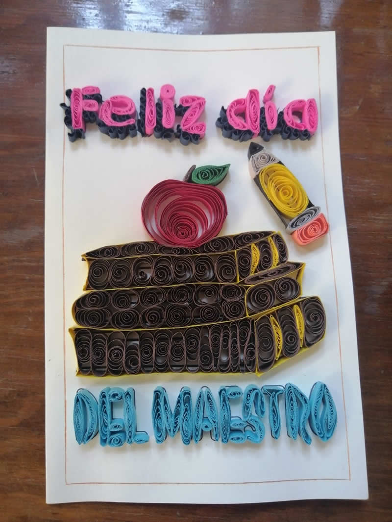 Tarjeta del maestro