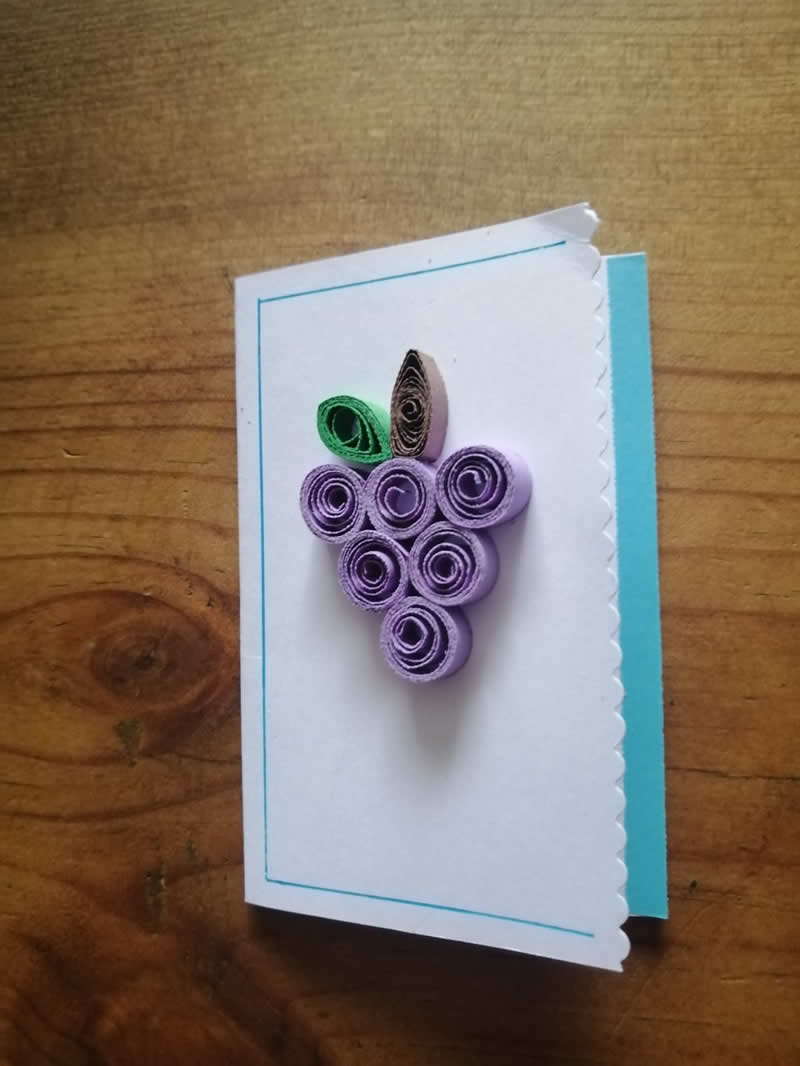 Tarjeta con frutas