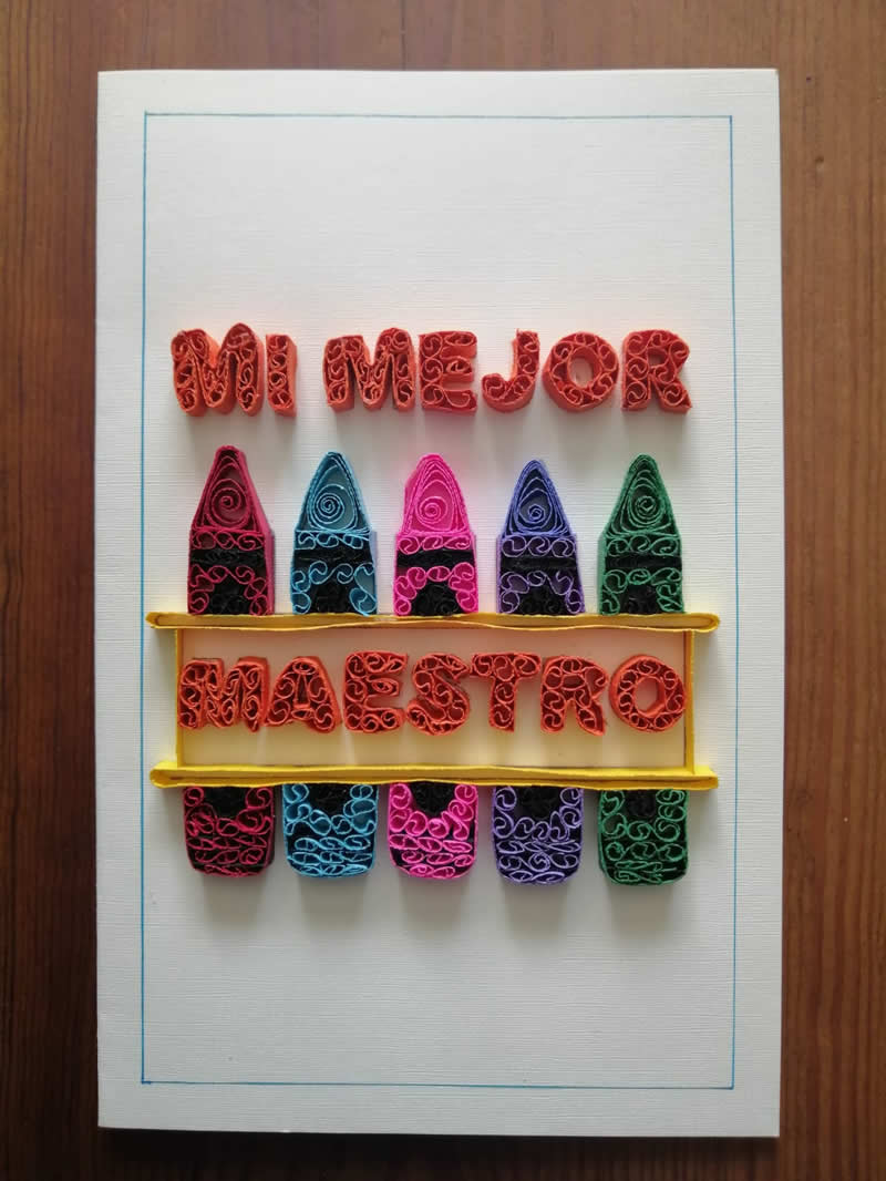 Tarjeta del maestro
