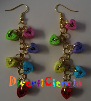 Aretes de corazones