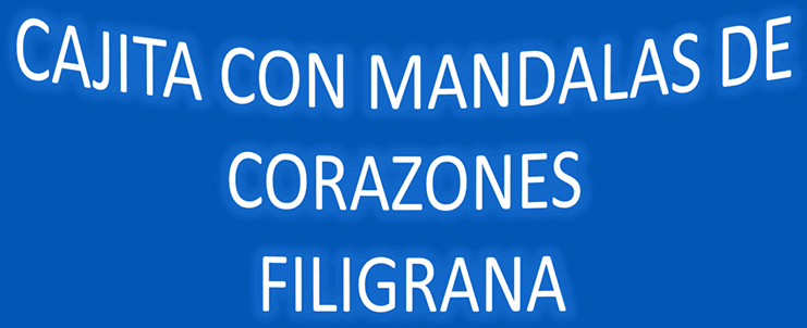 Caja con mandalas de corazones