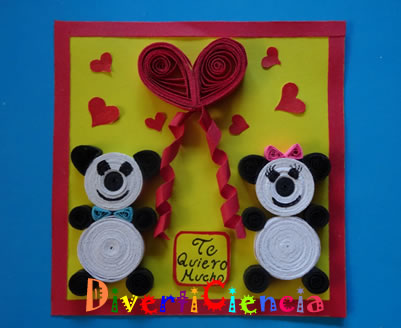 Tarjeta del amor y la amistad