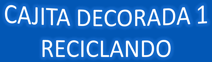 Cajita decorada