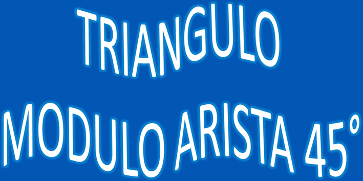 Módulo arista 45º