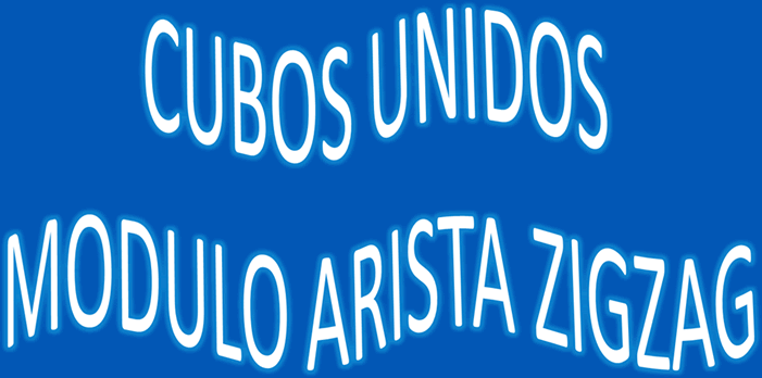 Cubos unidos zigzag