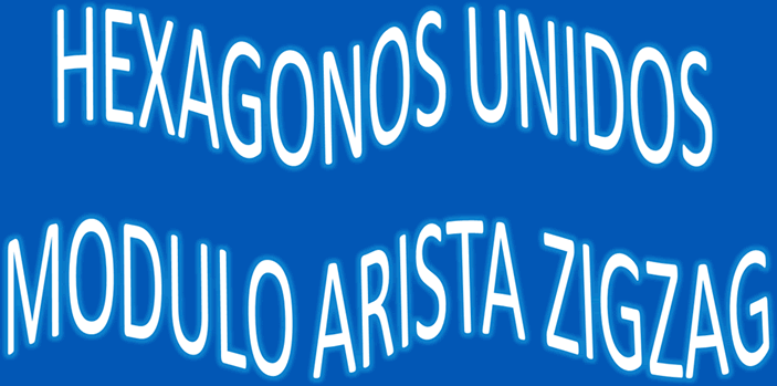 Hexagonos unidos zigzag