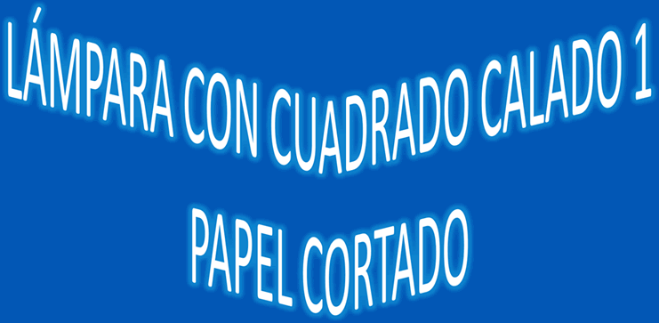 Lámpara calada