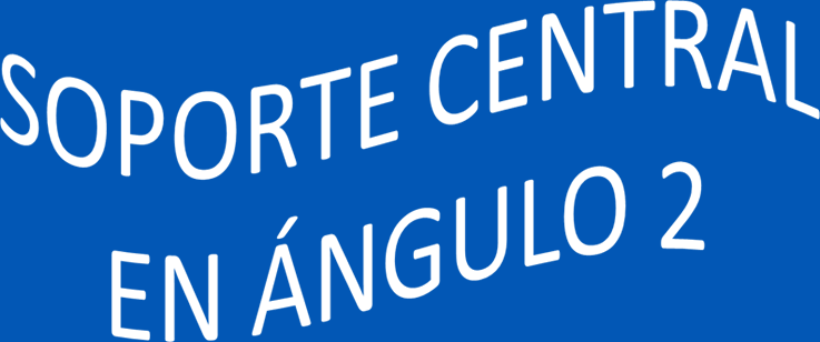 Soporte central en ángulo