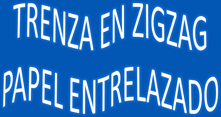 Trenza en zigzag