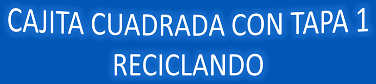 Cajita cuadrada con tapa