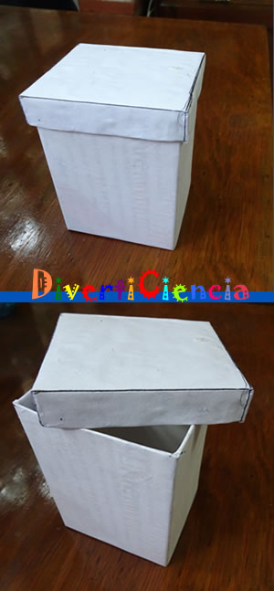 Recipiente rectangular con tapa 