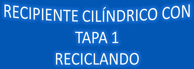 Recipiente cilíndrico con tapa