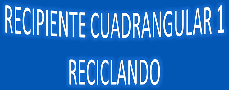Recipiente cuadrangular