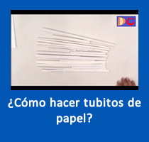 Cómo hacer tubitos de papel